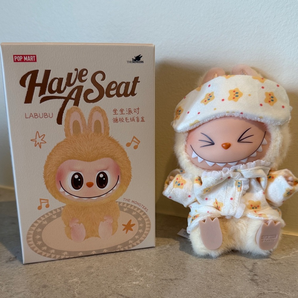 Pop Mart Labubu Plush Doll with pajama set
